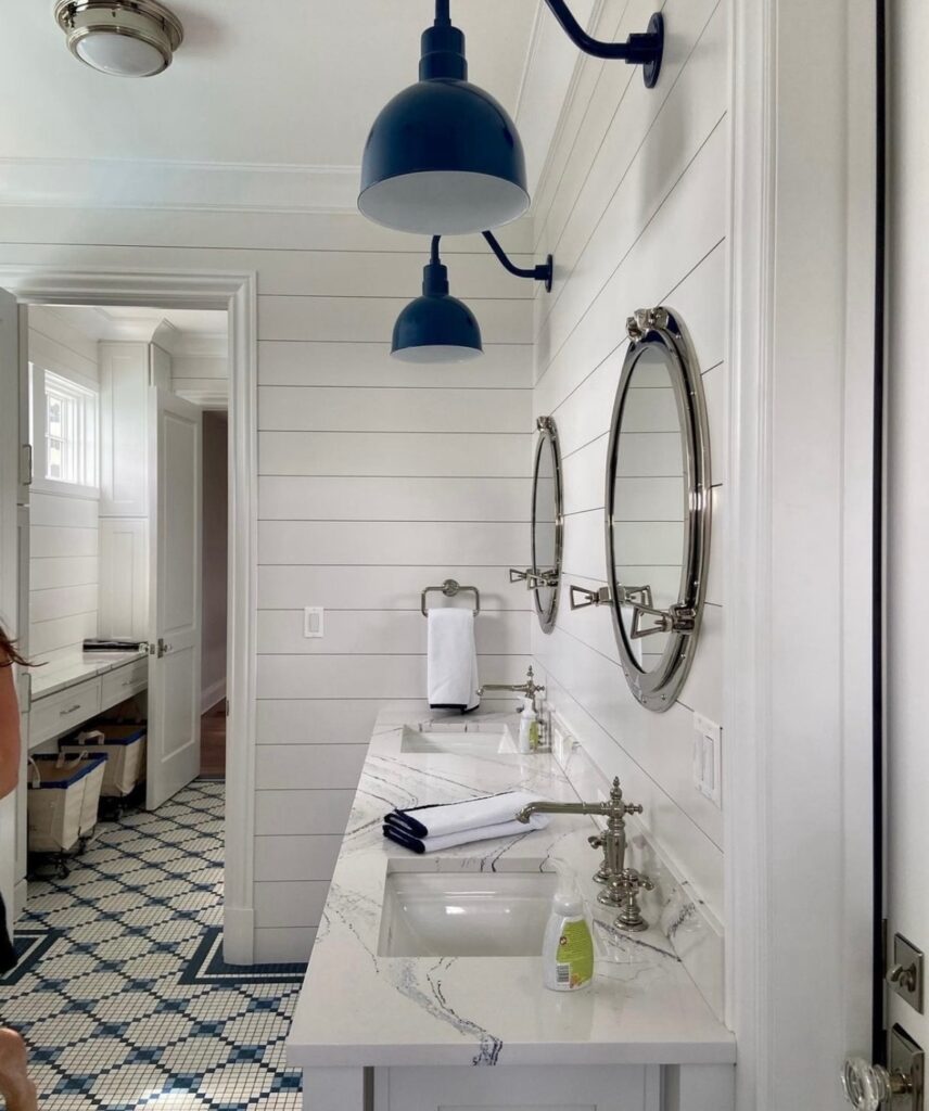 coastal cottage bathroom lighting