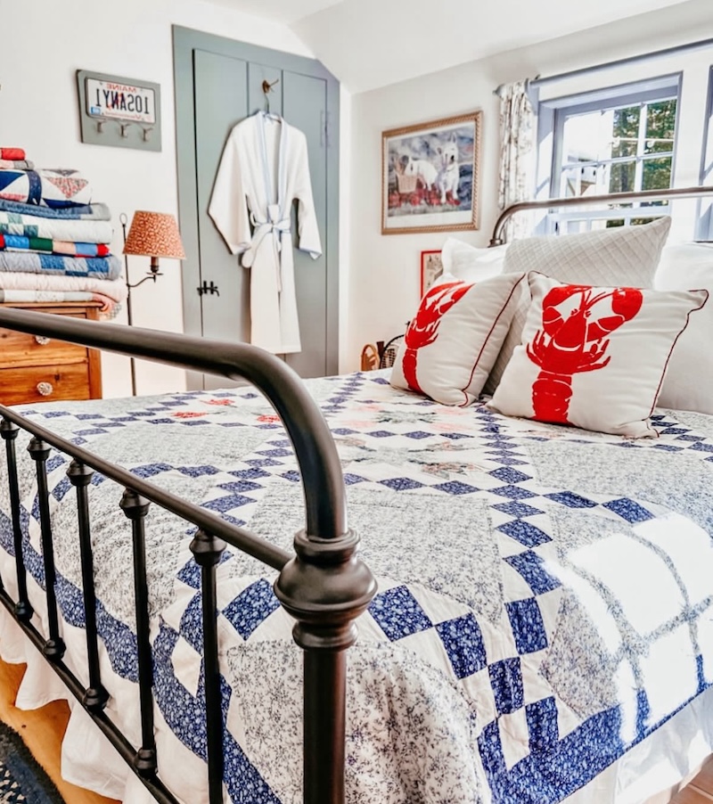 coastal cottage bedroom inspo