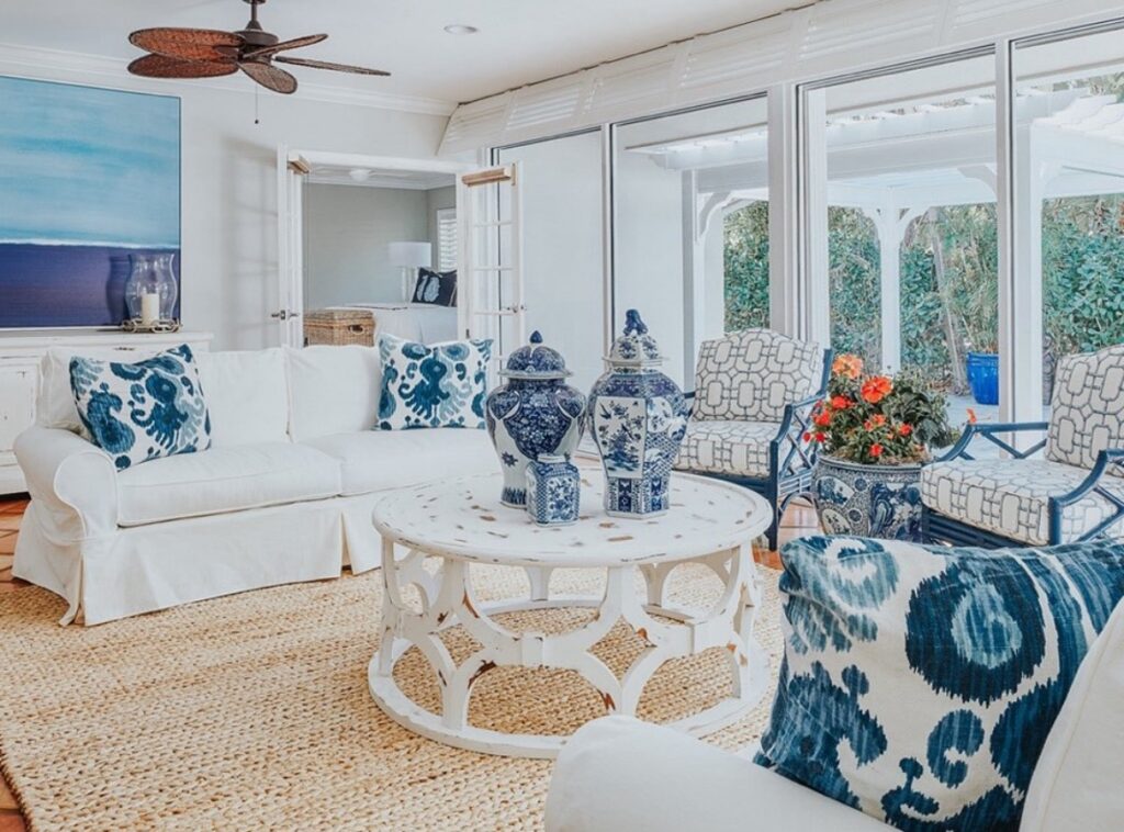 coastal cottage living room inspiration