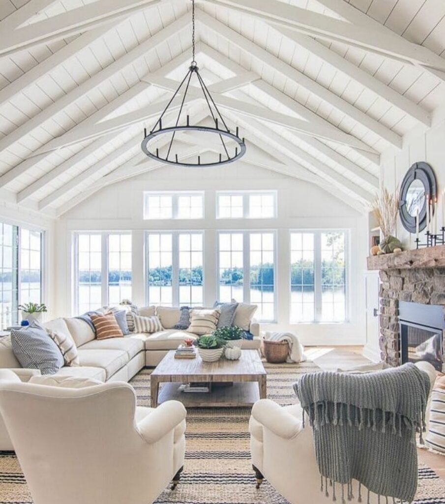 coastal cottage living room pictures