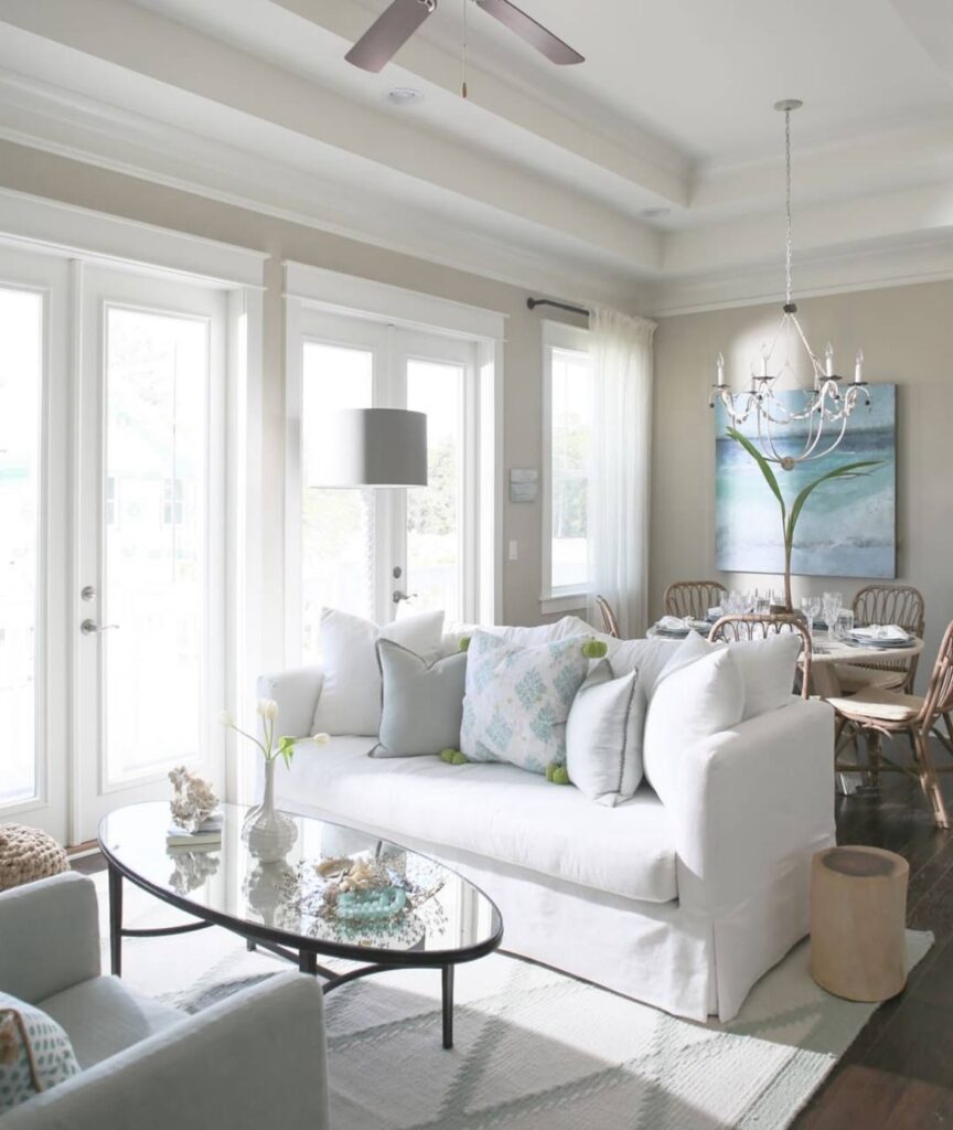 coastal cottage living rooms