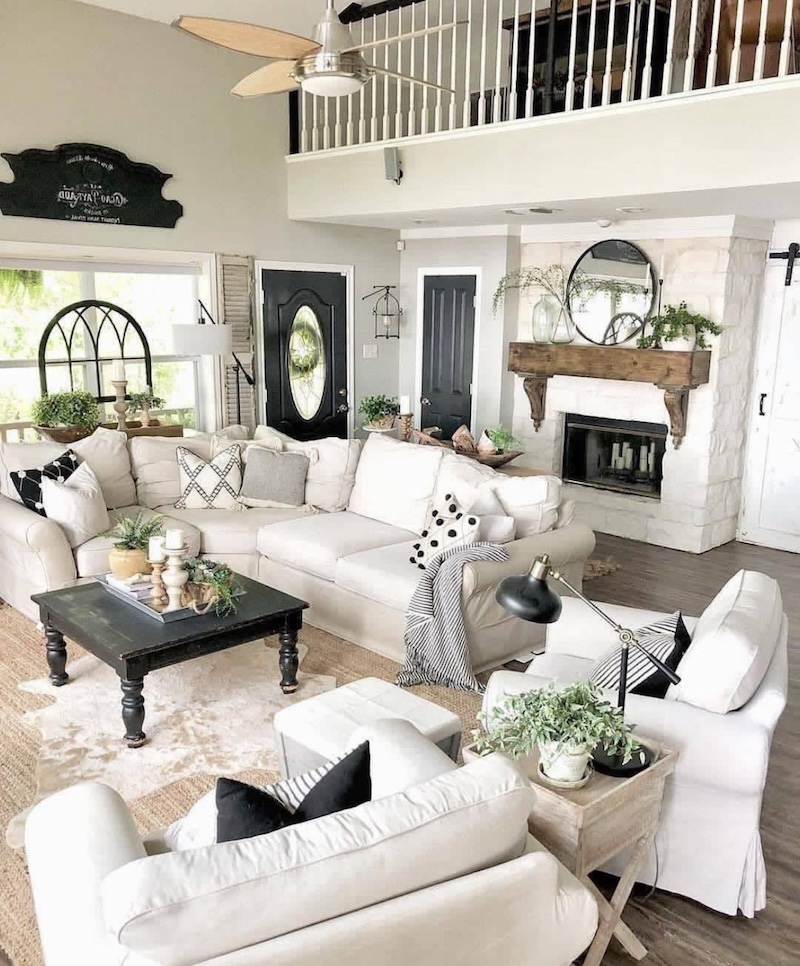 farmhouse decor living room