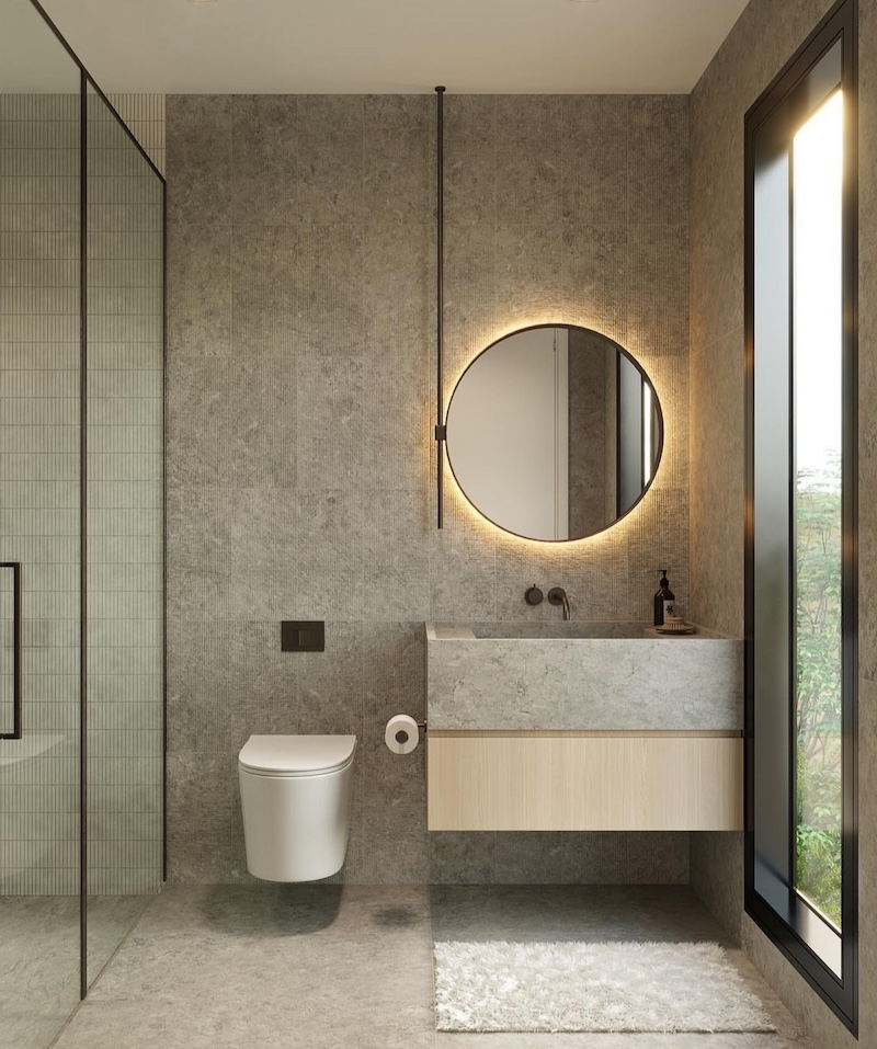 japandi bathroom small