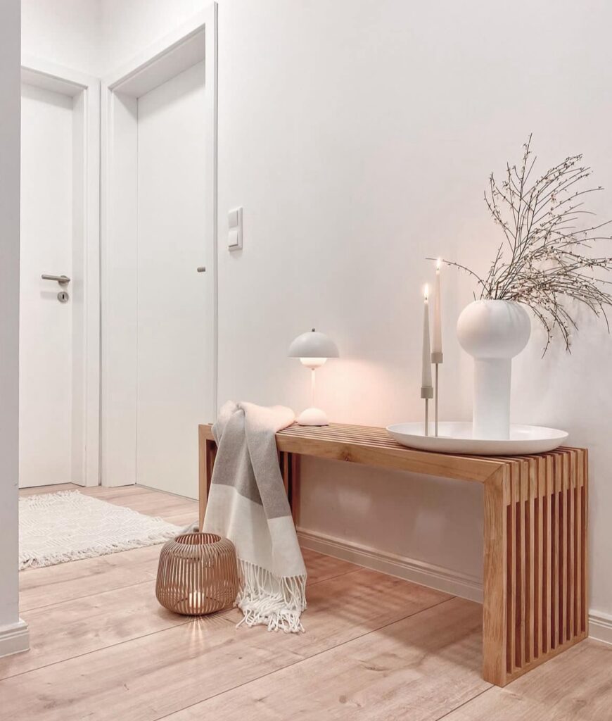 japandi hallway interior design