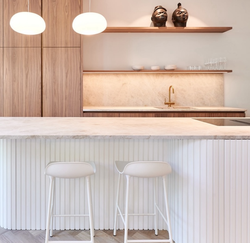 japandi kitchen lighting