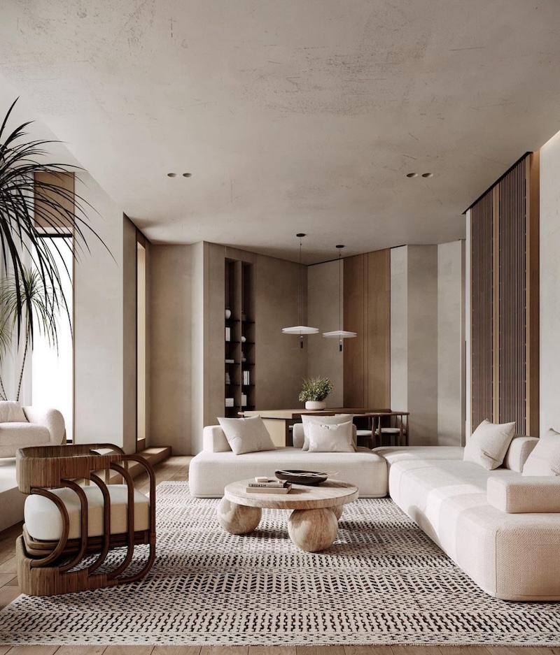 japandi living room decor