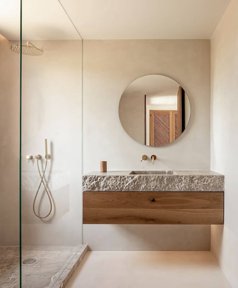 japandi small bathroom