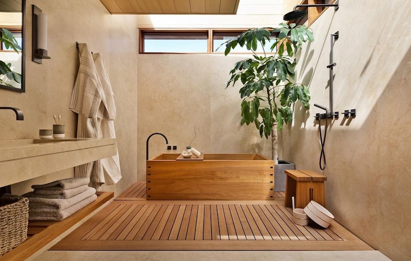 japandi style small bathroom