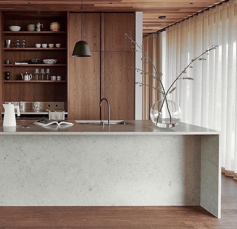 japandi white kitchen