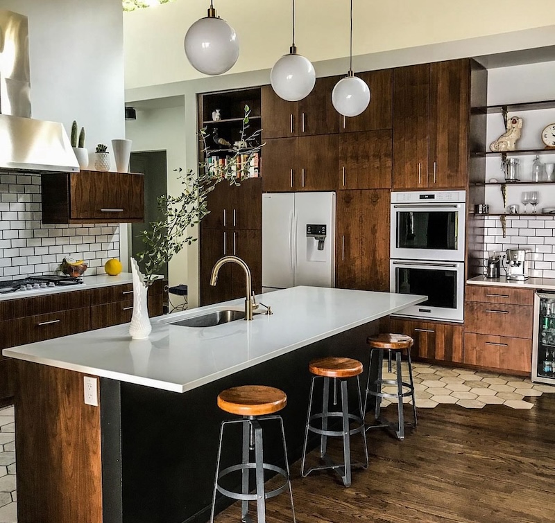 kitchen cabinets mid century modern