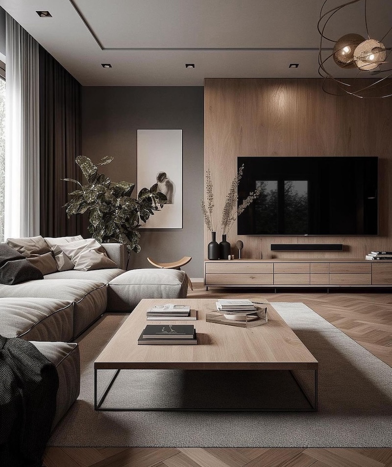 living room japandi style