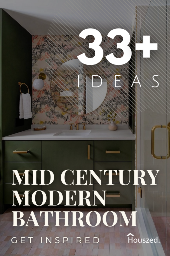 mid century modern bathroom