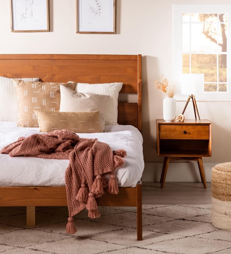 mid century modern bedroom inspiration