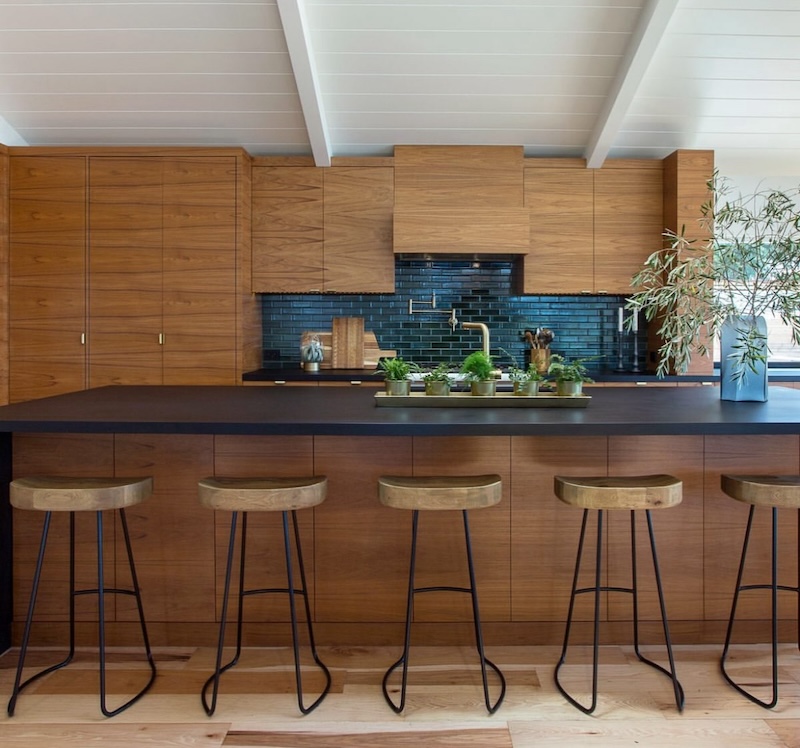 mid century modern cabinets kitchen