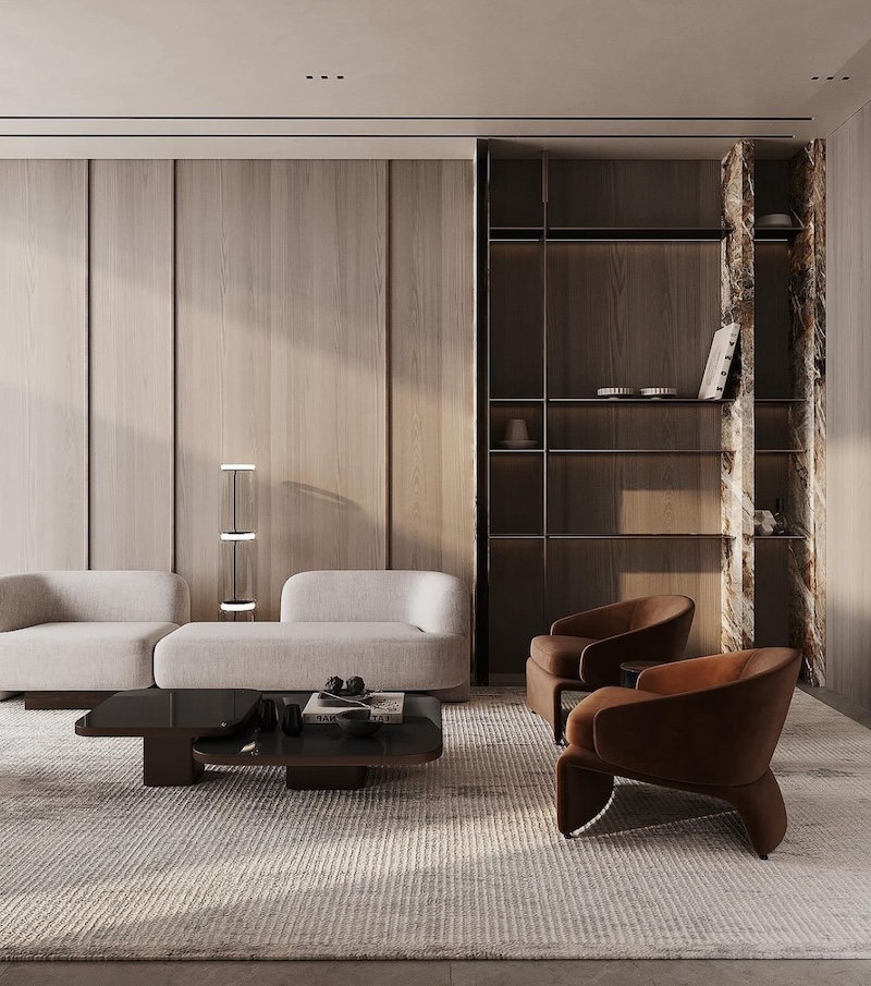 mid century modern decor living room