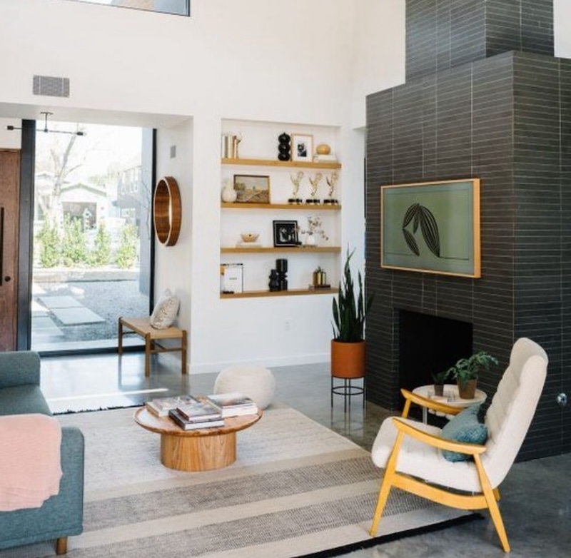 mid century modern furniture living room