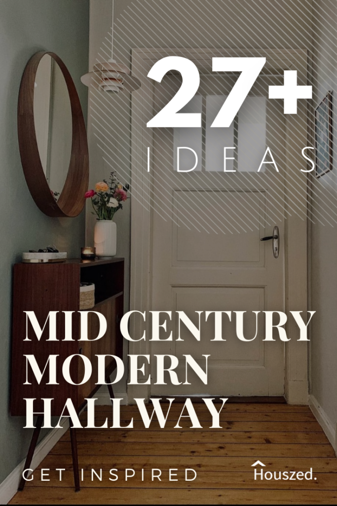 mid century modern hallway
