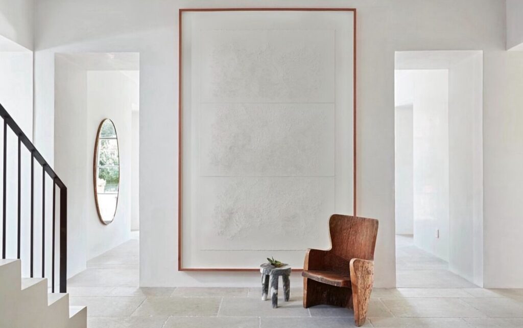 mid century modern hallway design idea