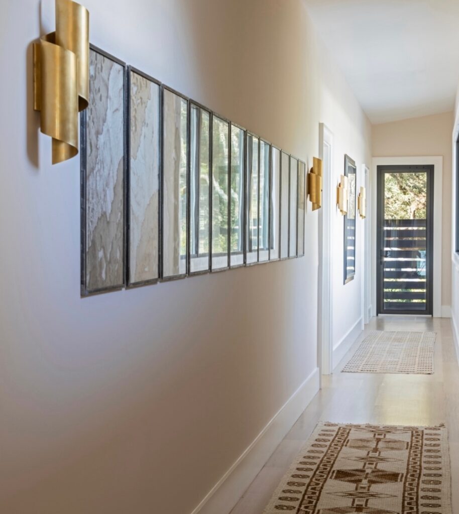 mid century modern hallway design ideas