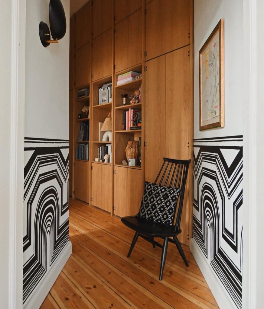 mid century modern hallway designs
