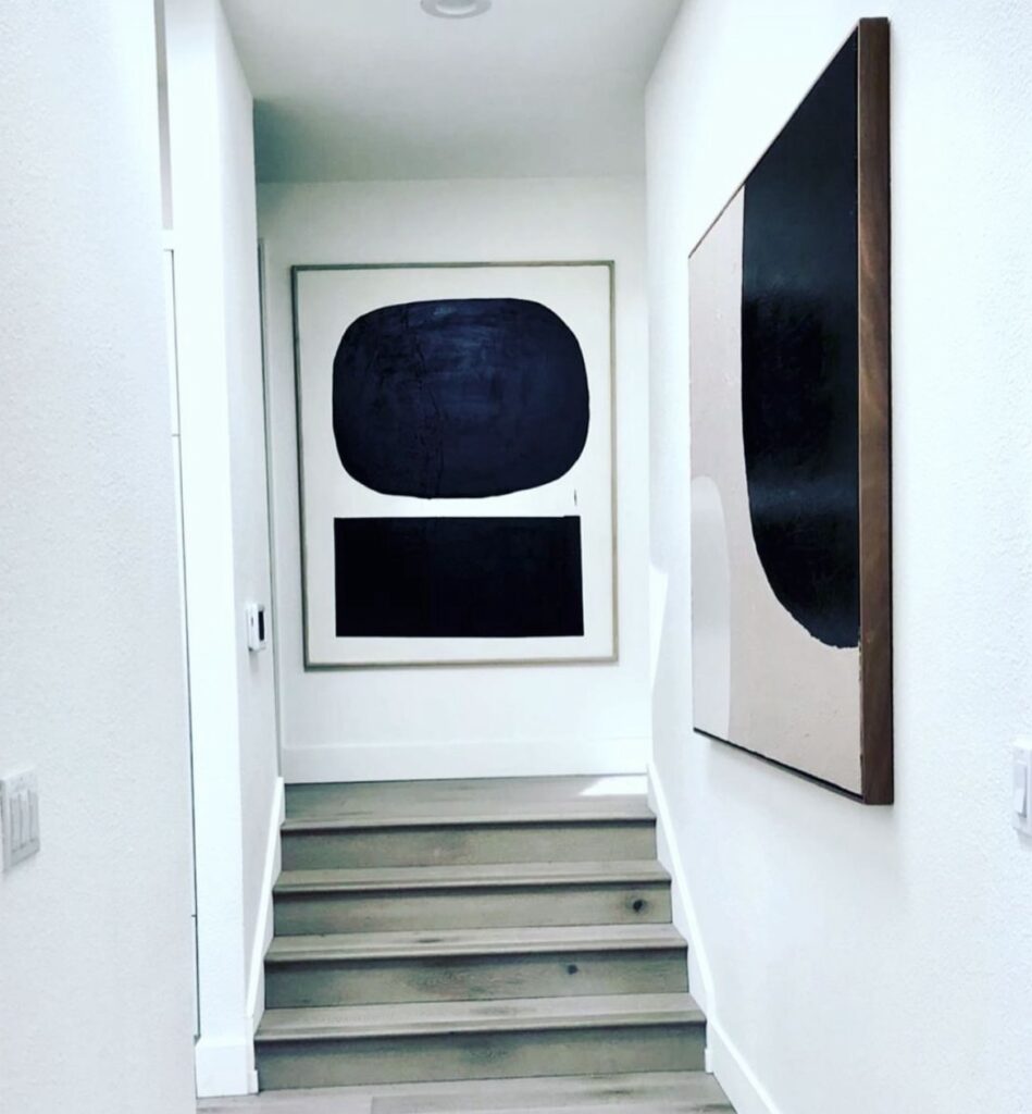 mid century modern hallway image