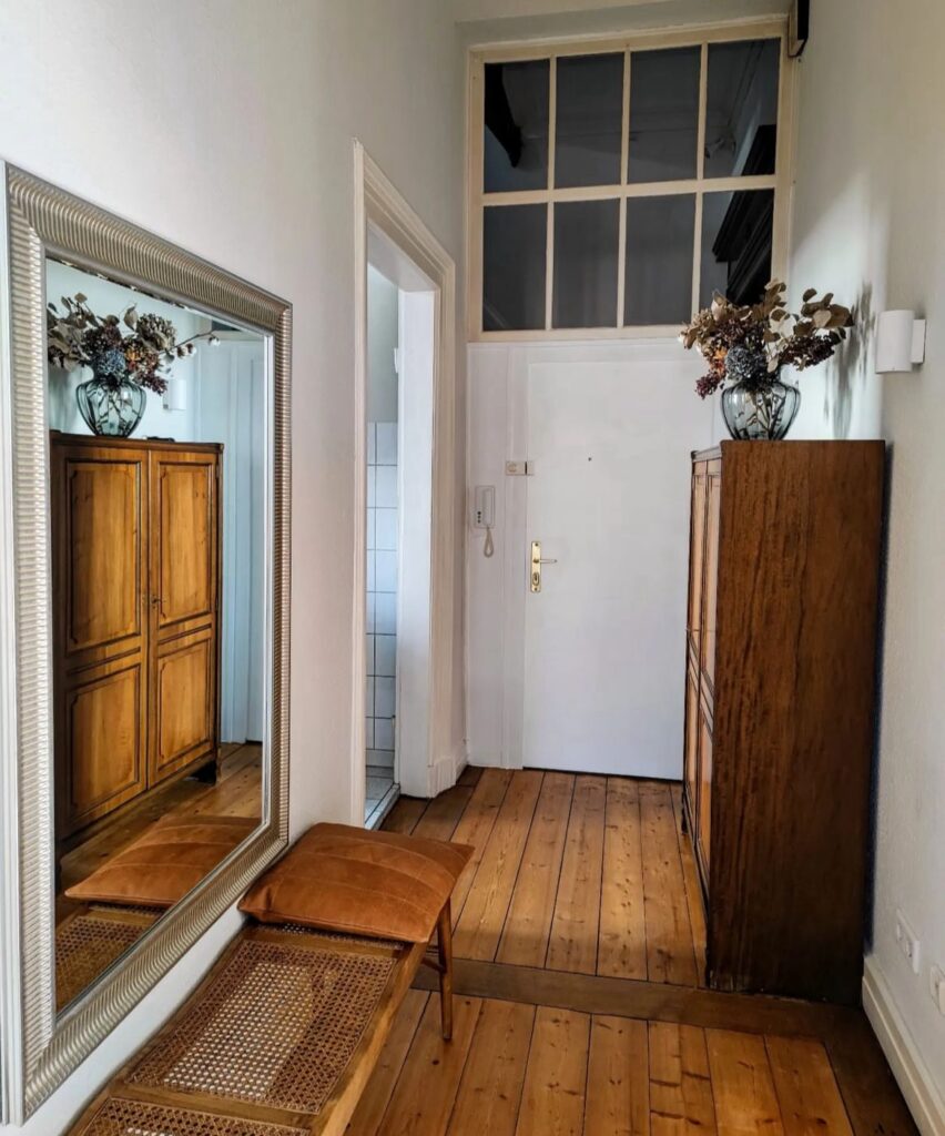 mid century modern hallway style
