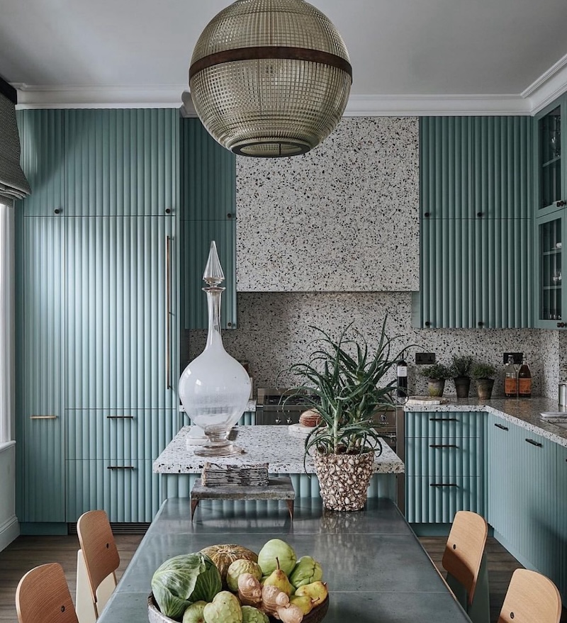 mid century modern house kitchen