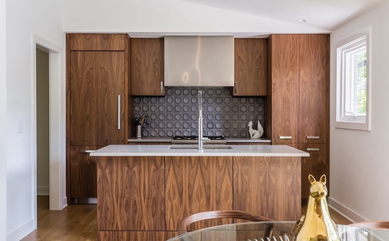 mid century modern industrial kitchen