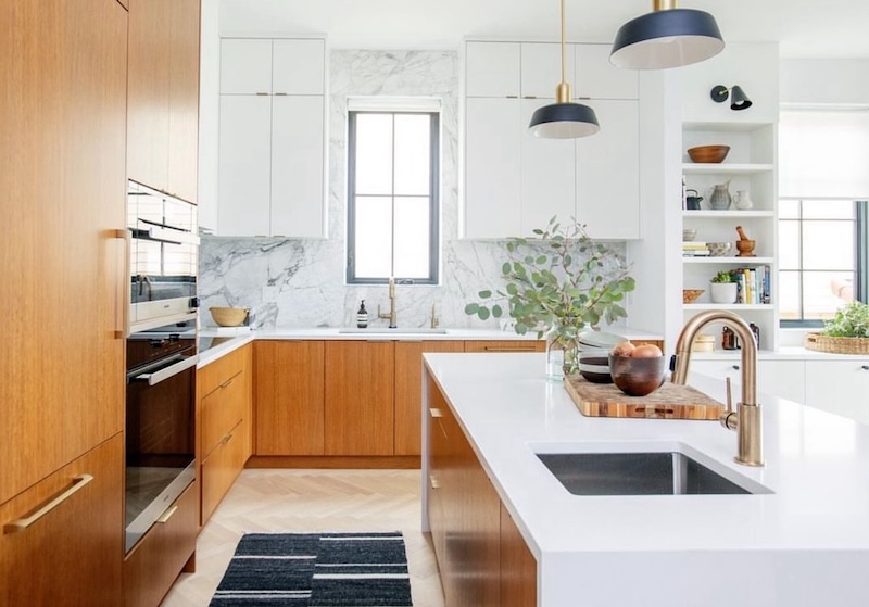 mid century modern kitchen decor