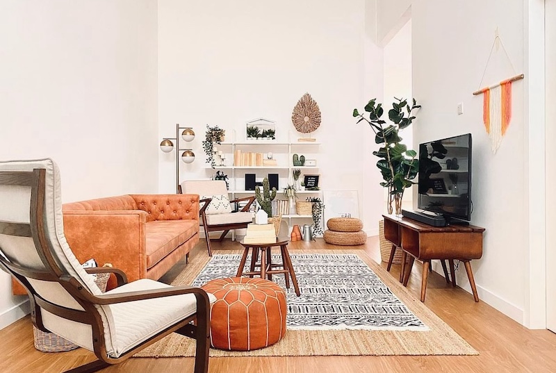 mid century modern living room furniture