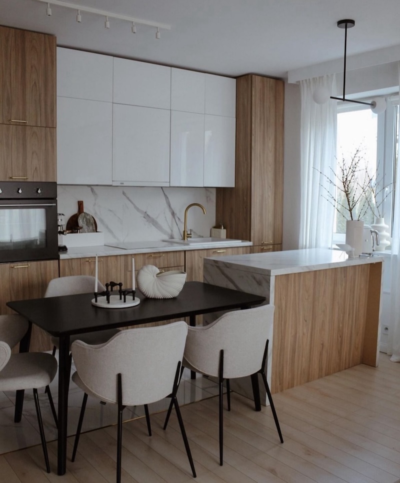 minimalist japandi kitchen