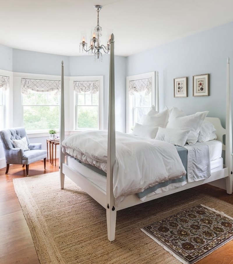 modern coastal cottage farmhouse bedroom