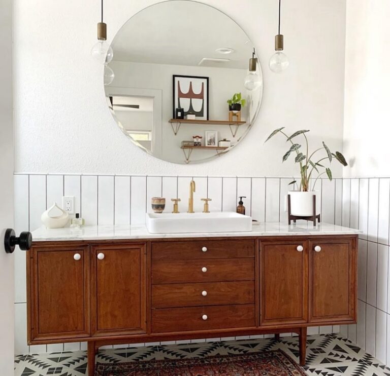 33+ Mid Century Modern Bathroom Ideas in 2026 | Houszed