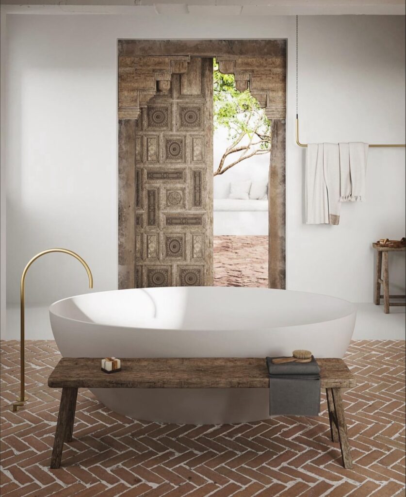 modern moroccan bathroom design