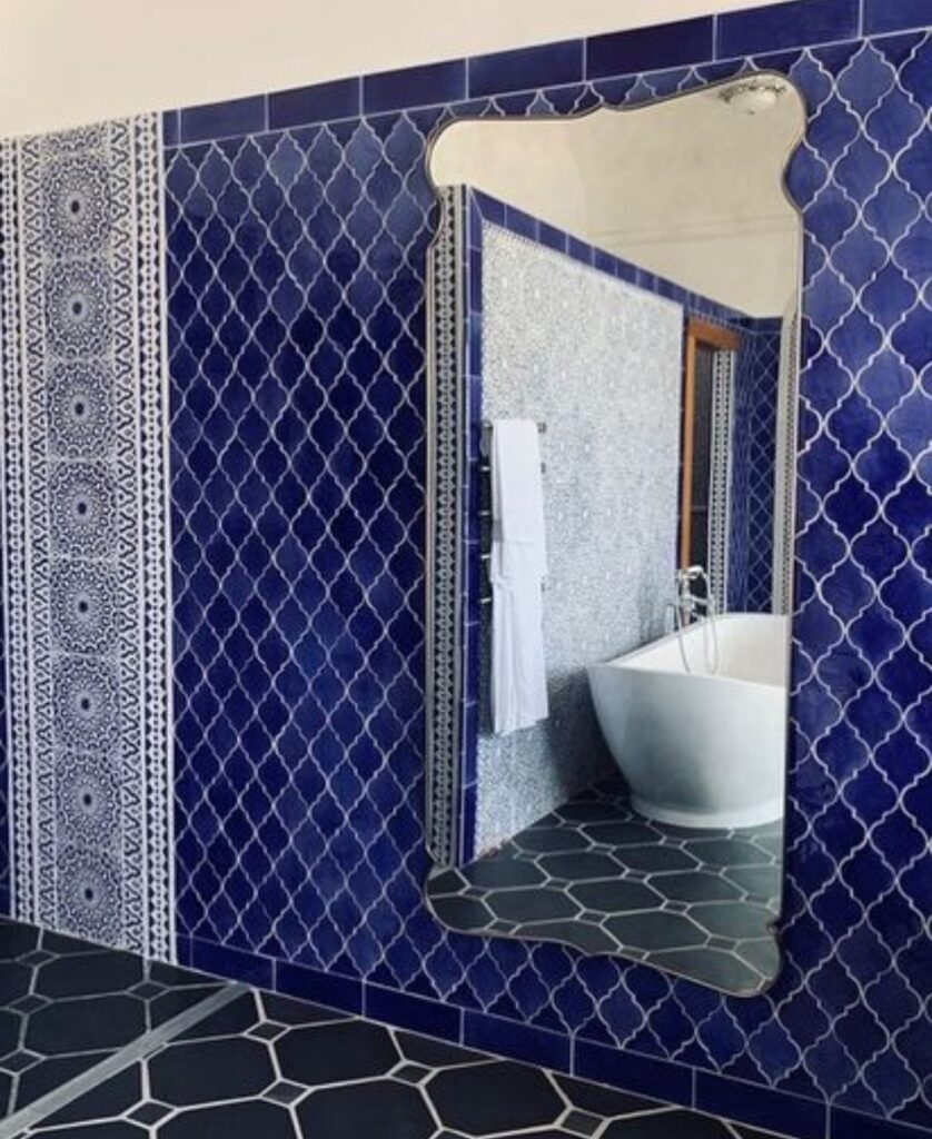 moroccan mirror bathroom