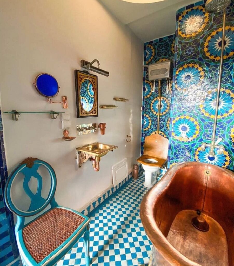 moroccan style bathroom decor