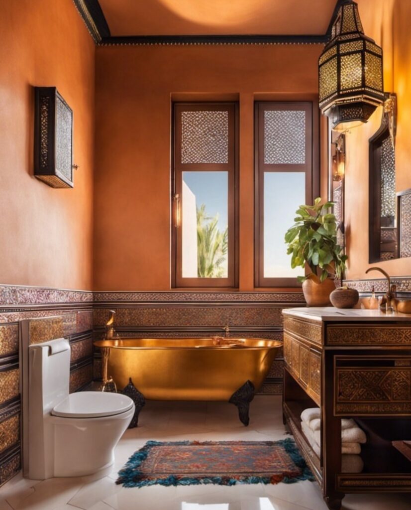 moroccan themed bathroom