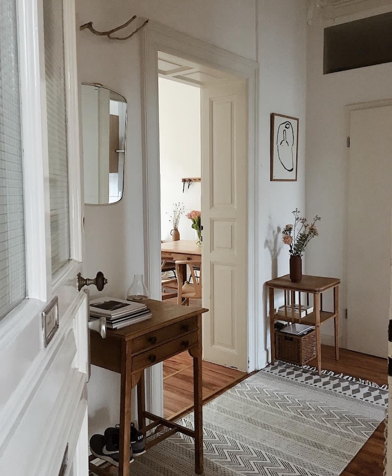 scandinavian hallway design