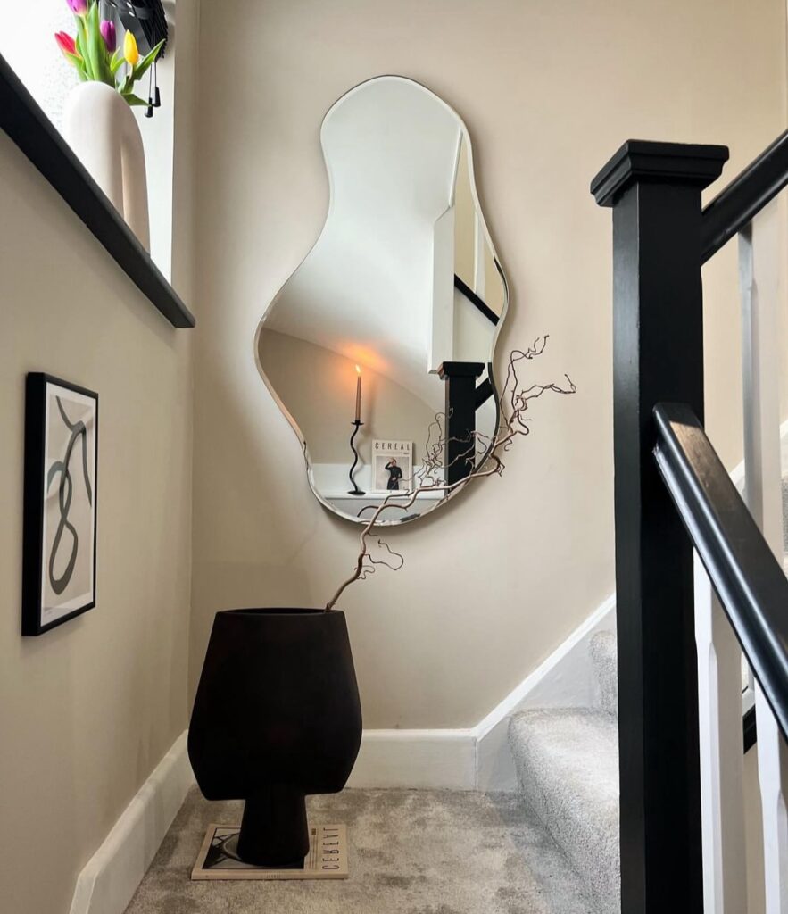 scandinavian japandi hallway