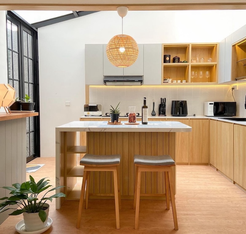 scandinavian japandi kitchen