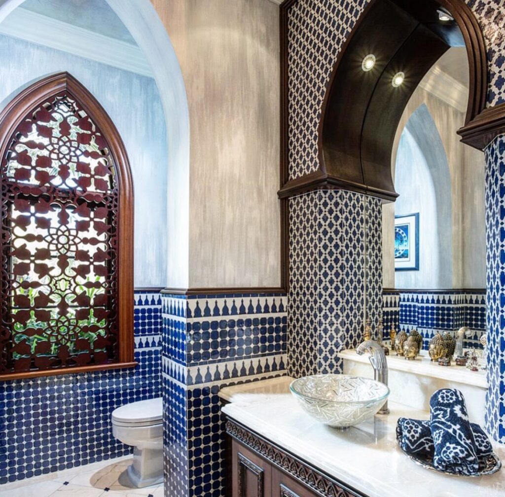 traditional moroccan bathroom