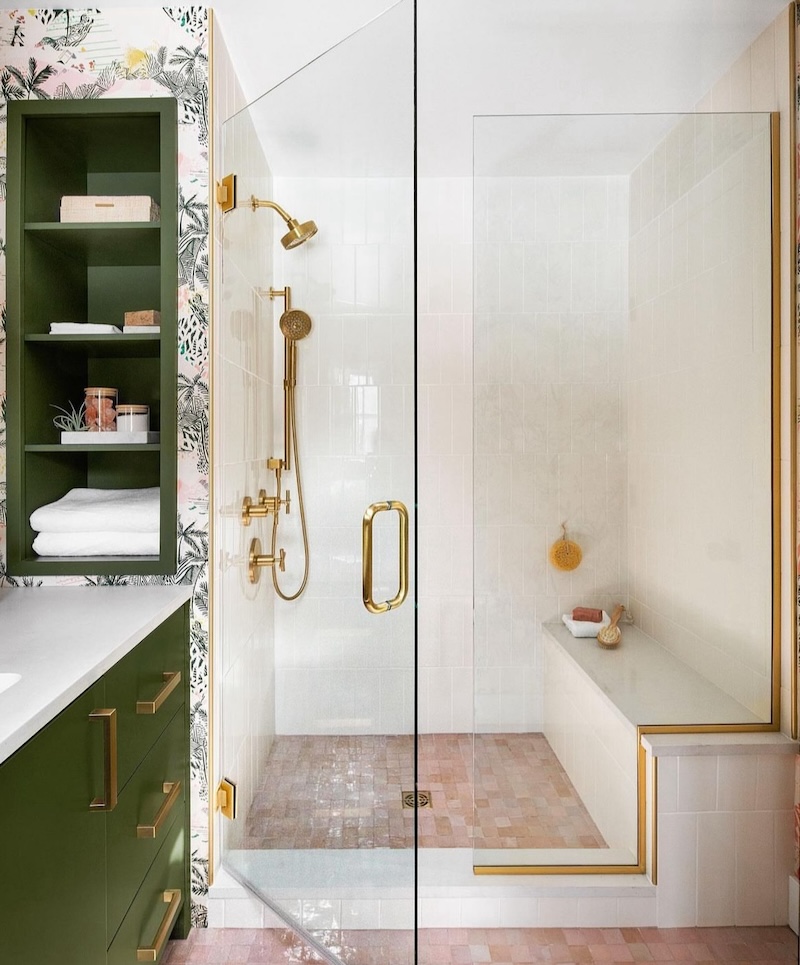 vintage mid century modern bathroom vanity